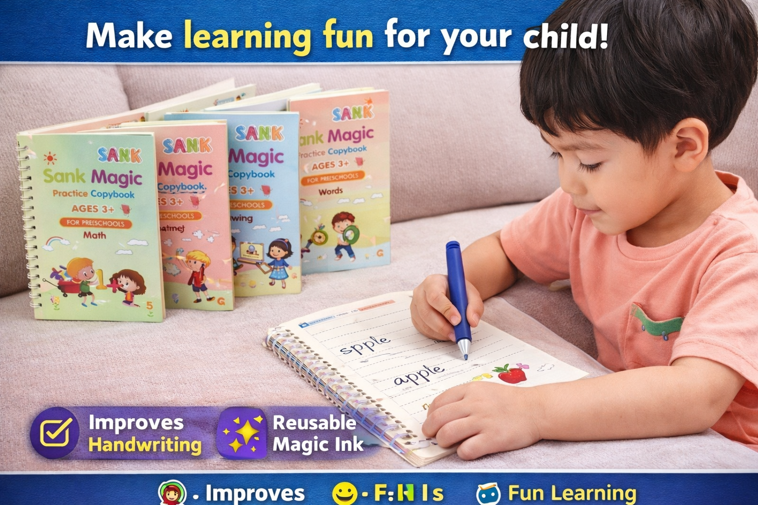 Magic Practice Copybook – Improve Handwriting in Just 7 Days ✍️