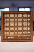 1 Lakh Savings Challenge 🔥. Wooden Piggy Bank | Money Saving Box for Kids & Adults | Cash Vault with Deposit Slot