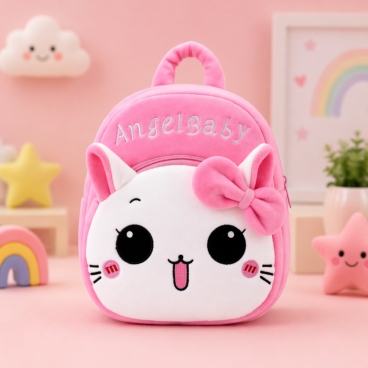 Angel baby Kids School Bag Soft Plush Backpacks Cartoon Baby
Boy/Girl (2-5 Years)